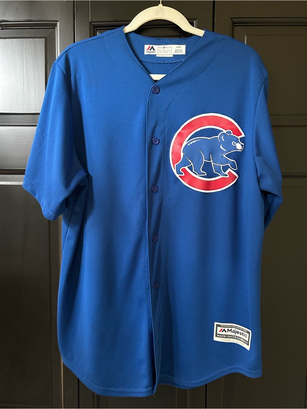 Kris Bryant (17) Chicago Cubs jersey - large Majestic Royal Blue